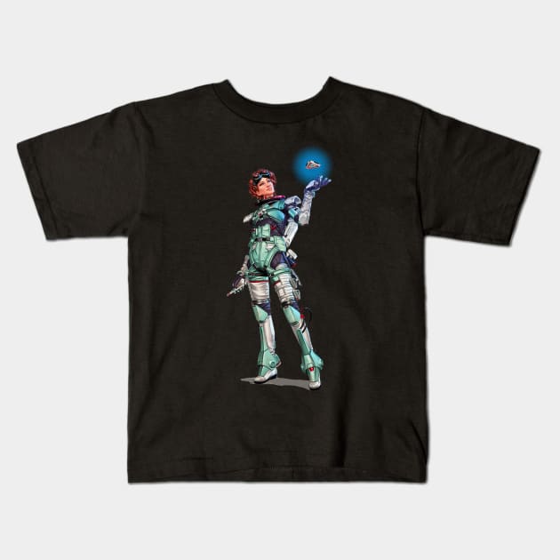 Apex Legends Horizon Kids T-Shirt by Paul Draw